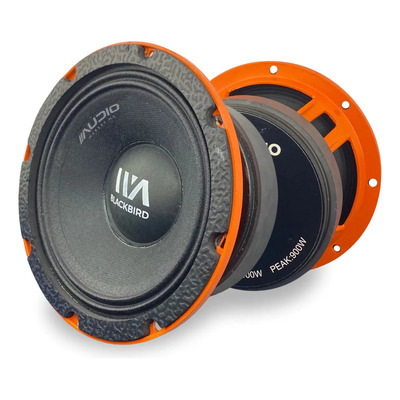 Medio Rango Waraudio 6 Blackbird 400rms Bb64 Color Negro | Envío gratis