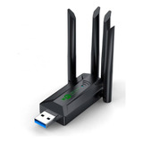 Adaptador Wifi Usb 3.0 Dual Band 5ghz Ultra Veloz 4 Antenas 