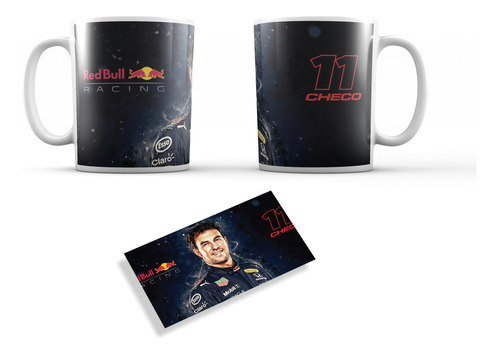 Taza De Checo Perez Formula 1 Varios Diseños 325 Ml