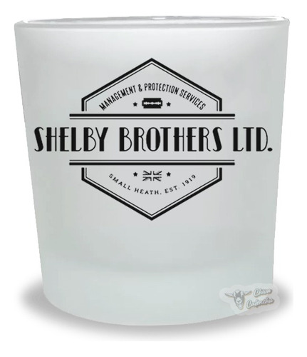 Vaso De Whisky Peaky Blinders Logo Shelby Brothers - En Caja