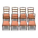 Belíssimo Conjunto Com 8 Elegantes Cadeiras Clássicas