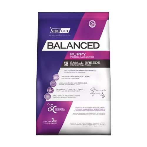 Balanced Para Perro Cachorro Raza Pequeña De 7,5 Kg