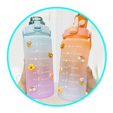 Botella De Agua Jumbo 2 Litros Motivacional Kawaii Sticker