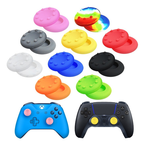 Paquete 30 Gomas Thumb Para Xbox X S Ps5 Joystick Silicón