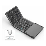 Mini Teclado Bluetooth Plegable Ultrafino Con Almohadilla Tá