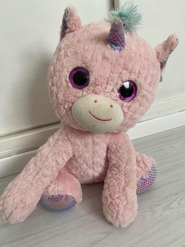 Peluche Ojos Brillantes (ty) Unicornio Grande 60 Cm Impecabl