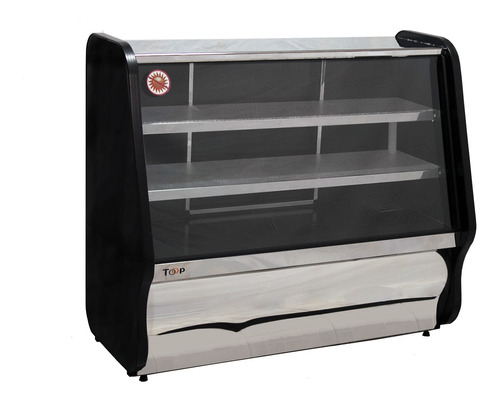 Balcão Refrigerado Preto Mercadinho Expositor Padaria 125 Cm