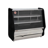 Balcão Refrigerado Preto Mercadinho Expositor Padaria 125 Cm