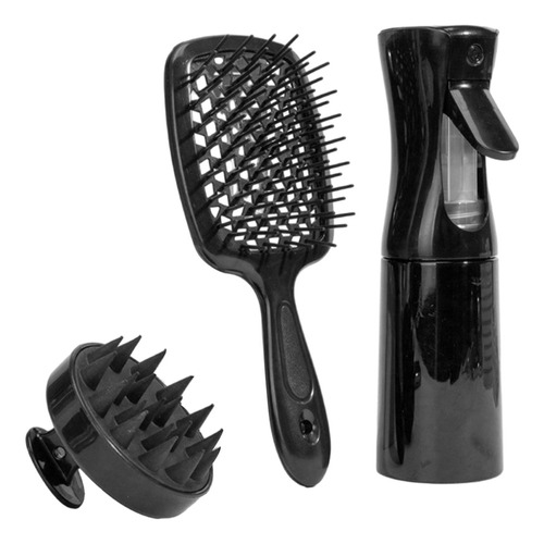 Set Dispensador De Cepillos Para Cuero Cabelludo Comb Massag