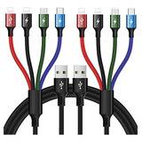 Cable De Carga Multi Usb 4a 4 En 1 Con Adaptador De Doble