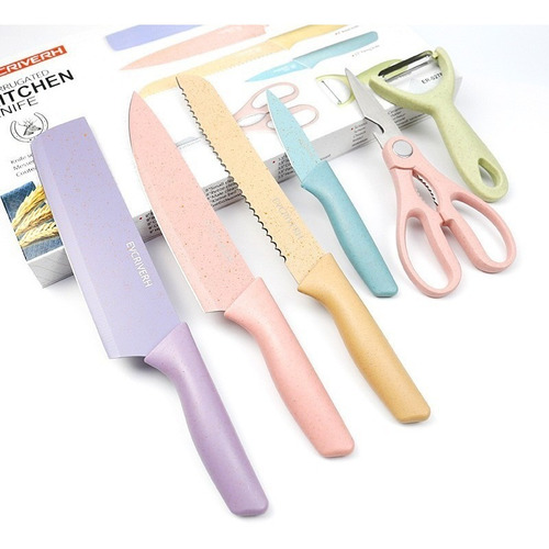 Set Cuchillos De Cocina De Acero Inoxidable Profesionales