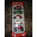 Matchbox Navideños Five Pack Vocho Volkswagen Happy Holidays