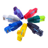 Conector Red Cat5e Rj45 Eternet + Capuchon Bota Pro Colores