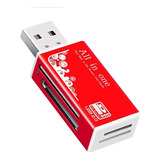 Multi Lector All In One Usb 2.0 Memorias Micro Tf/sd/ms/m2