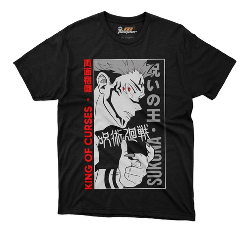 Playera Jujutsu Kaisen King Sukuna Itadori Curses Anime
