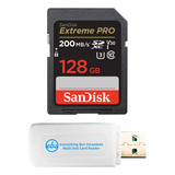 Tarjeta Memoria Sd Sandisk Extreme Pro 128 Gb Funciona Con Y