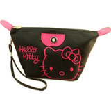 Hello Kitty Cosmetiquera Negra / Estuche Bolsa Cosmeticos