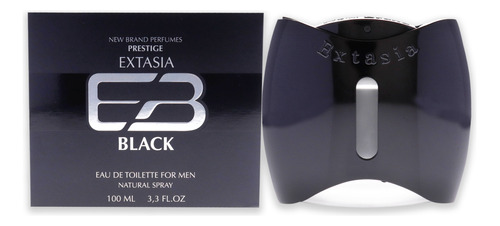 Perfume New Brand Extasia Black Para Homens 100ml Edt Spray