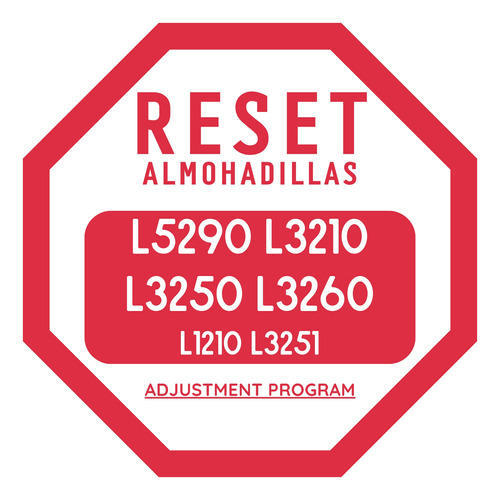 Reset  Almohadillas Tapon  Impresora L5290 L3210 L3250 L3260