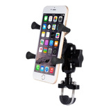 Soporte Moto Base Para Celular Universal Con Cargador Usb