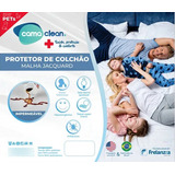 Protetor De Colchão Impermeável Malha Jacquard King Cor Branco