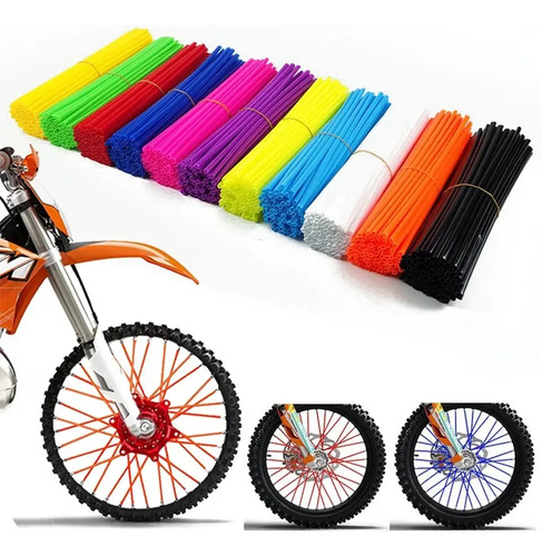 Cubre Rayos Motocicleta O Bicicleta 24cm 72 Pz Popotes Rayos | Meses sin interés