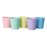   Vasos Rigidos Conicos Colores Pastel 300ml. X 30 Unidades