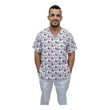 Camisa Scrub Masculina Personalizada Homem Aranha 