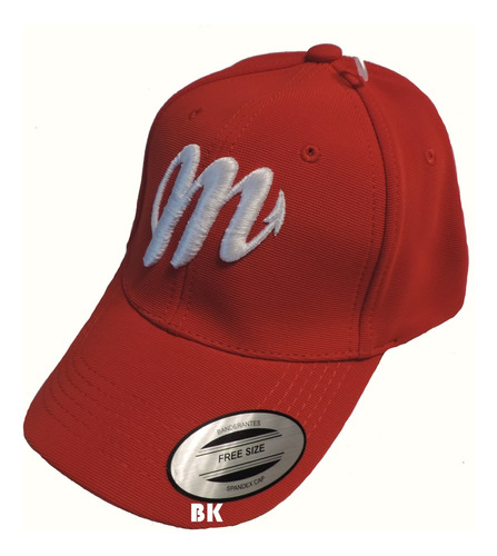 Gorra Roja Diablos Rojos Curva Cerrada M Beisbol Mexico Bk