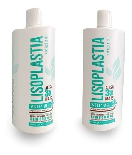  Lisoplastia Gold Alisa 3xmais Todos Tipos De Cabelo 2x000ml