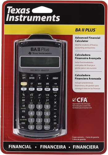 Calculadora Financiera Avanzada De Texas Instruments Ba Ii P