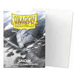 Dragon Shield 100 Standard Size Card Dual Sleeves Snow Matte