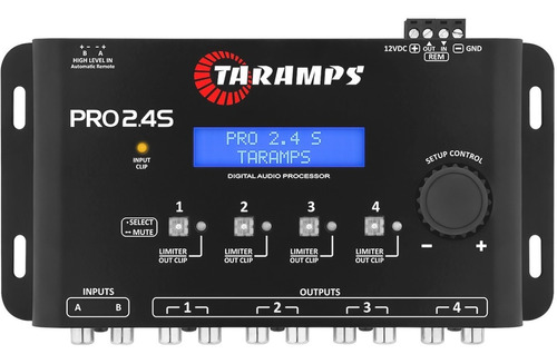 Processador Taramps Pro 2.4s 4 Saídas Limiter Crossover Novo