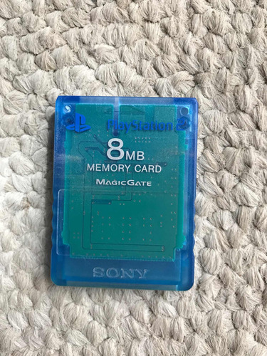 Memory Card Ps2 Original Sony Azul Con Partidas
