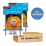 Papel Fotográfico Adesivo A4 130g Glossy - 100 Folhas/macaco