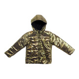 Campera Infantil Dorada Metalizada Wata Con Pola Childrens