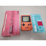 Game Boy Pocket Rosa Con Caja Y Manual