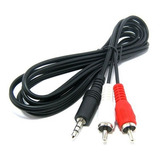 Cable Auxiliar De Audio Estéreo 2x1 Rca A Jack 3.5 De 3.0 Mt