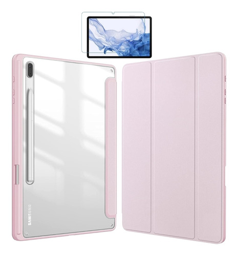 Case Acrílico Slot Caneta Para Tab S7 Fe 12.4 T735+ Película