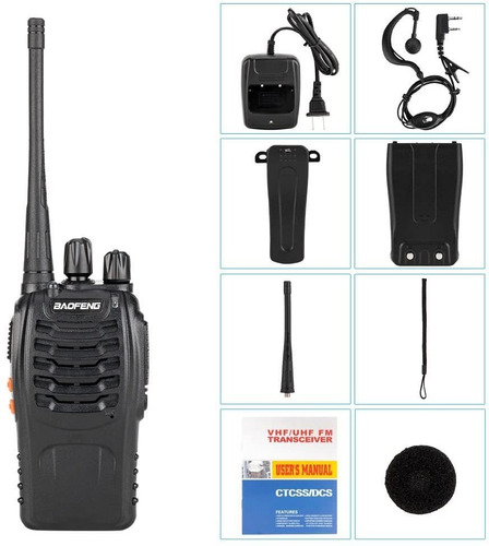 Baofeng Bf-888s Walkie Talkie De Mano De 16 Canales, 5 Vatio