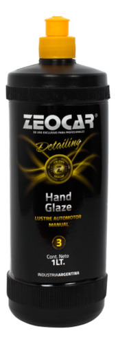 Zeocar Pasta De Pulir Paso 3 Hand Glaze - Detailing - X 1 L