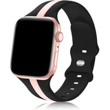 Malla Para Apple Watch Black Pink / - 42mm/44mm/45mm/49mm