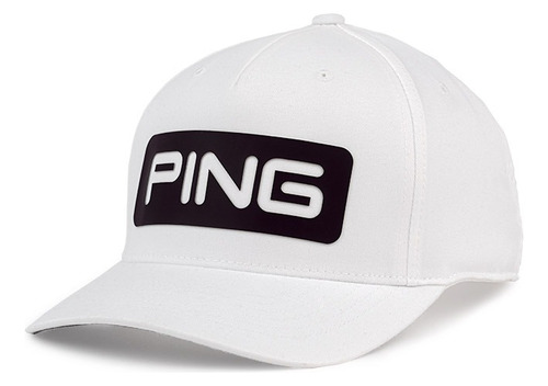 Boné Ping Golf Tour Classic Snapback Hat 2023 - Branco/preto
