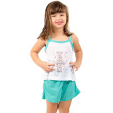 Kit 6 Pijama Baby Doll Infantil Feminino Conjunto Mãe Filha