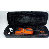 Estojo Case Violino 4/4 Couro Capota Impermeável