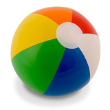 12  Rainbow Beach Balls (12 Pack); Inflable 12pc Beach Ball 