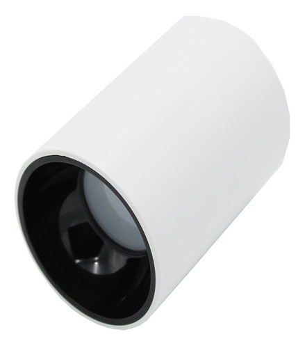 Lámpara De Techo Moderna Bote Redonda Blanca/negro Brillante