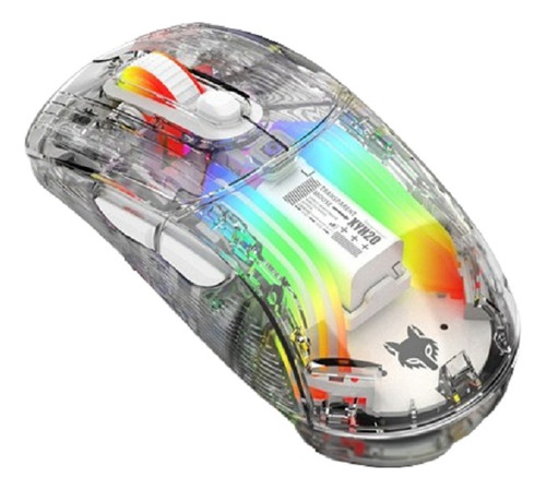 Mouse Gamer Xunfox Led Transparente 2.4ghz + Bluetooth 