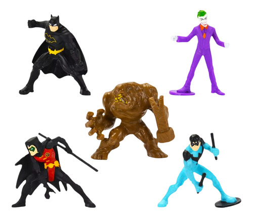 Batman Dc Pack De Batalha Com 5 Figuras 5cm 2813 - Sunny