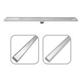 Ralo Linear Inox 5x90 Cola Piso Cega Oculto Sifonado Grelha